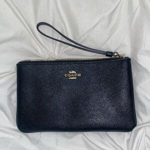 New Coach wristlet, black